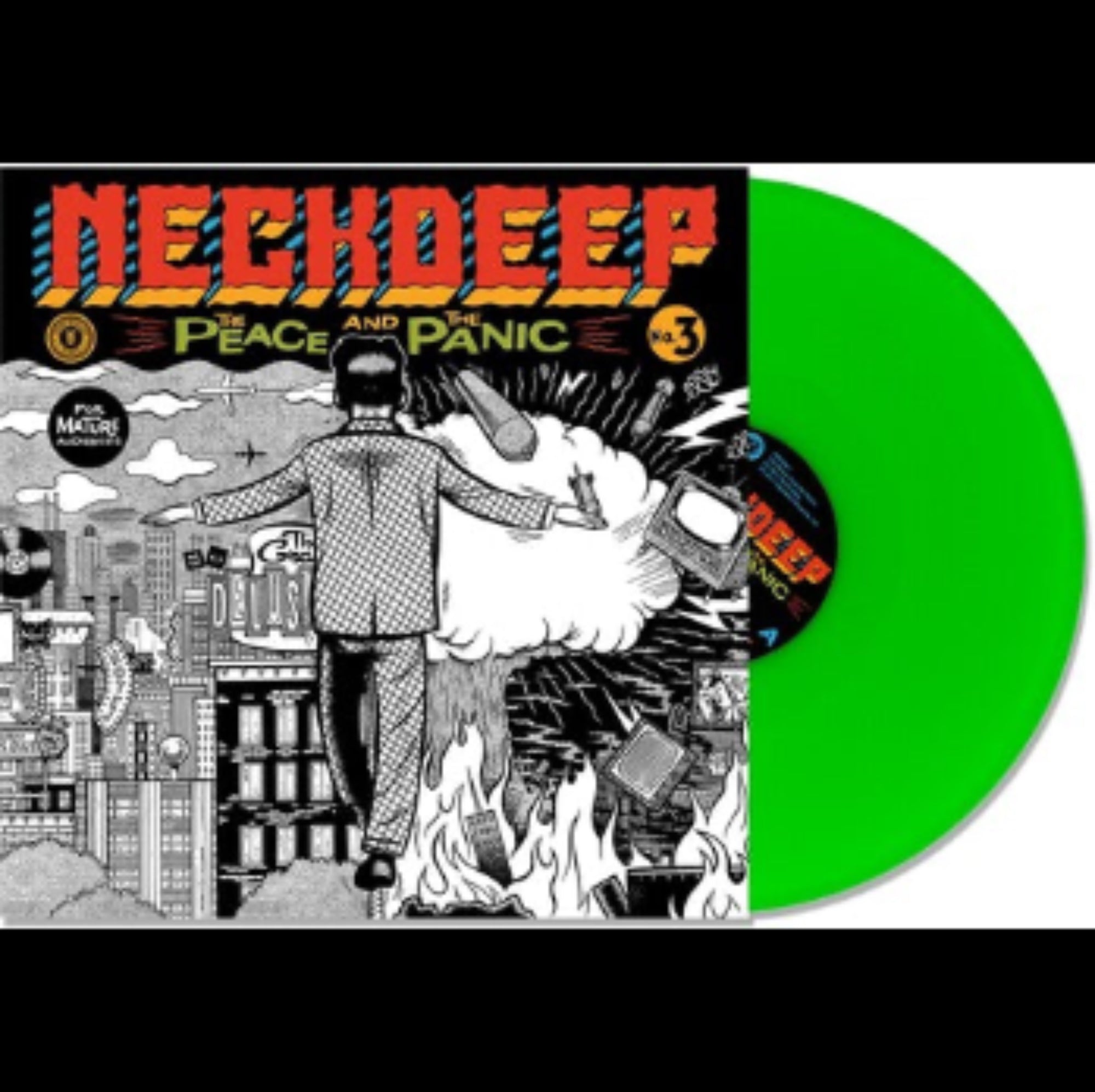 NECK DEEP 'PEACE & THE PANIC' LP (Green Vinyl)