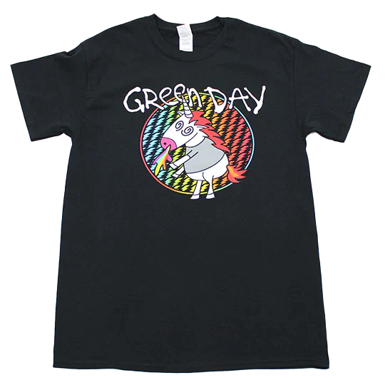 Green Day 'Puking Unicorn' T-Shirt