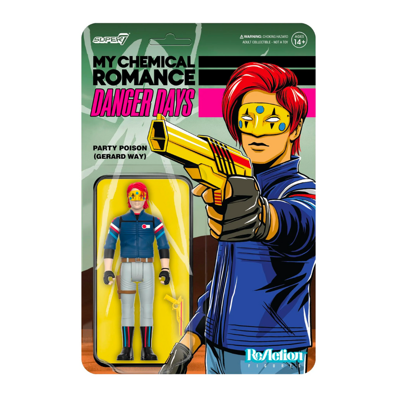 MY CHEMICAL ROMANCE REACTION FIGURES - WAVE 1 (DANGER DAYS) - PARTY POISON (UNMASKED)