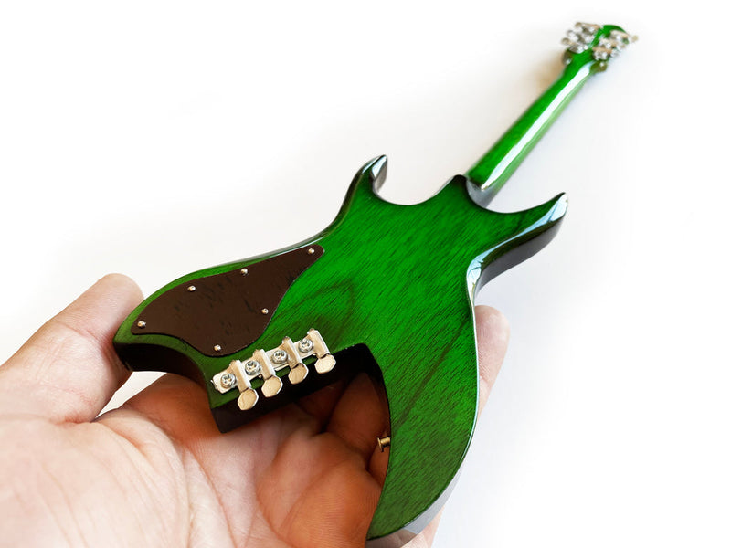 GUNS N' ROSES - SLASH - B.C. RICH BICH GREEN MINI GUITAR