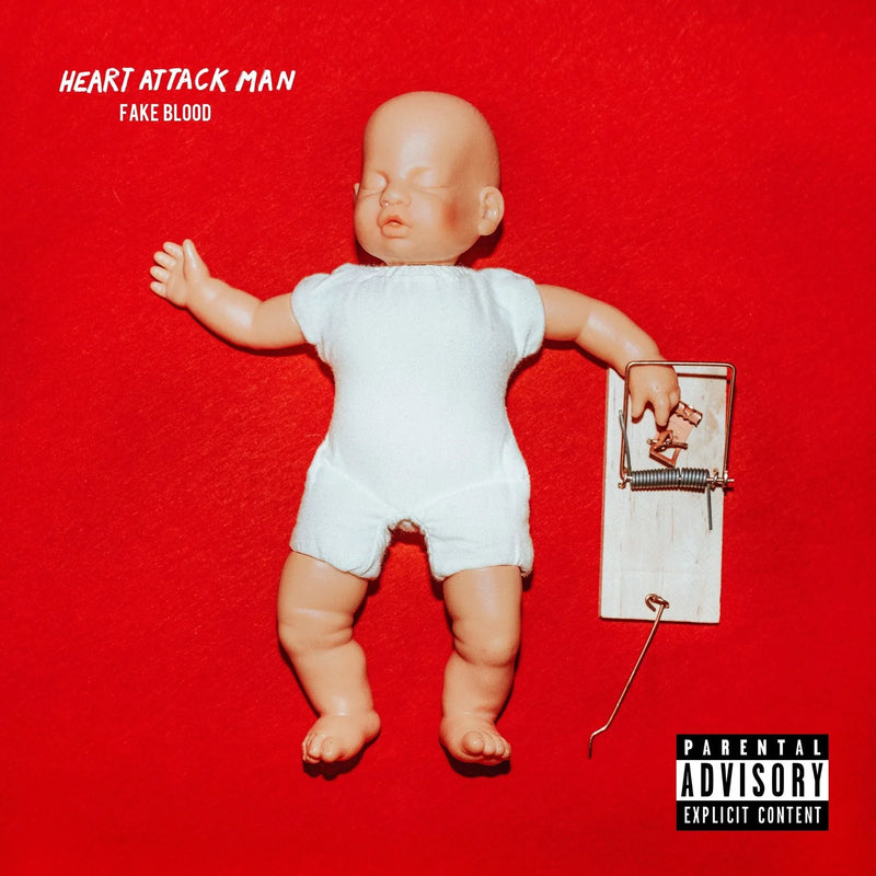 HEART ATTACK MAN 'FAKE BLOOD' LP (Clear with Opaque Red Splatter Vinyl)