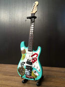 GREEN DAY - BILLIE JOE ARMSTRONG - SIGNATURE BJ BLUE MINI GUITAR