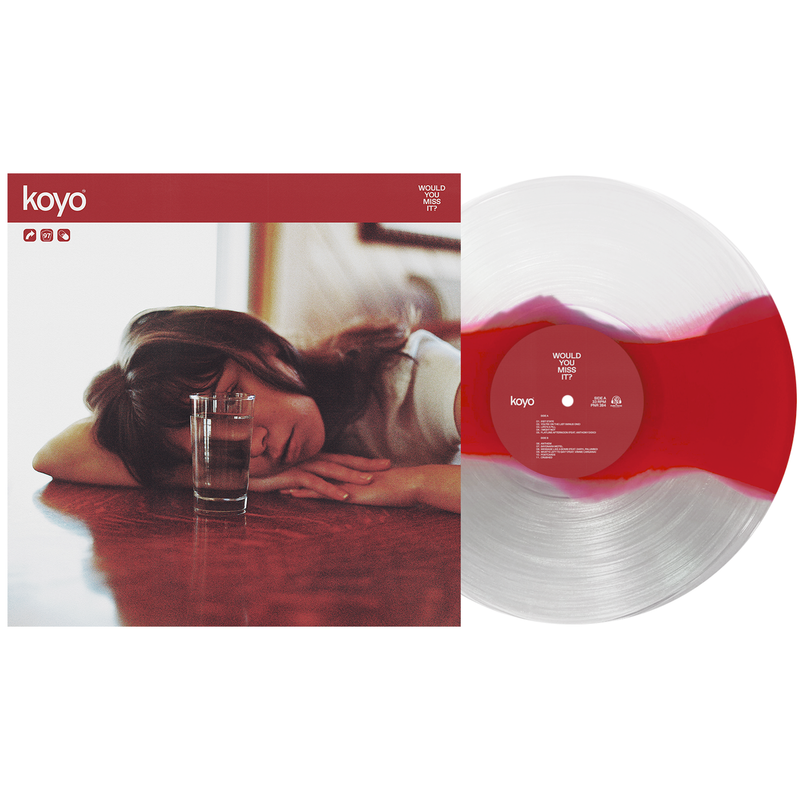 KOYO ‘WOULD YOU MISS IT?’ LP (Limited Edition – Only 250 Made, White / Maroon / Clear Tri-Stripe Vinyl)