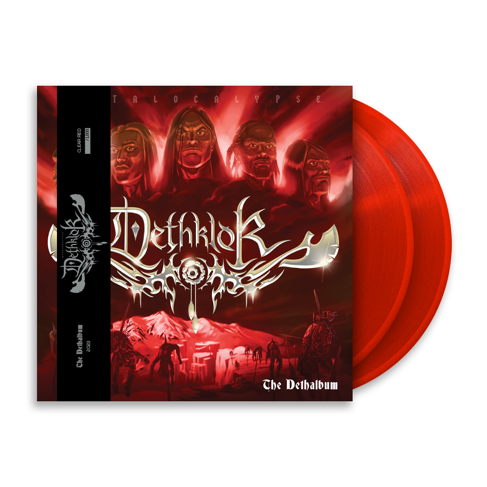DETHKLOK 'THE DETHALBUM' EXPANDED EDITION CLEAR RED LP + DETHKLOK x RE