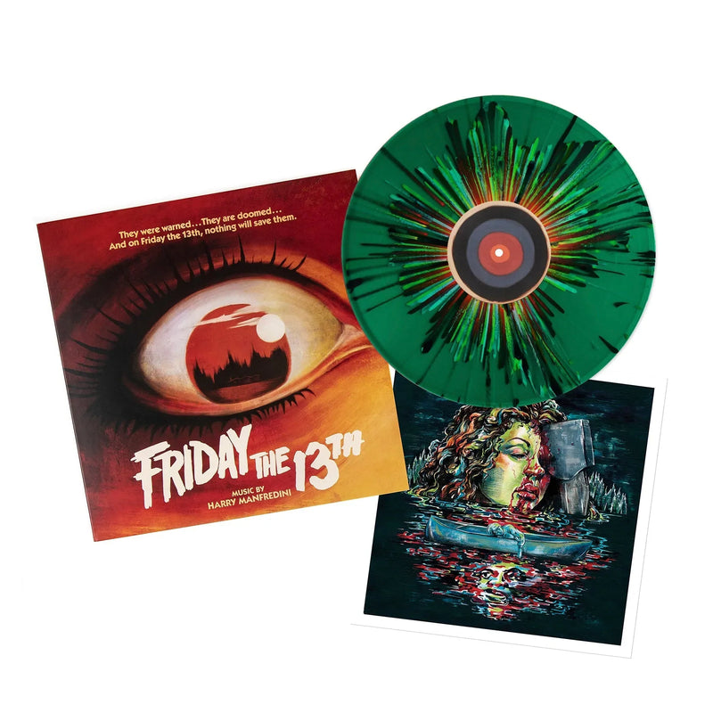 FRIDAY THE 13TH SOUNDTRACK LP (Camp Crystal Lake Color Vinyl, Music by Harry Manfredini)