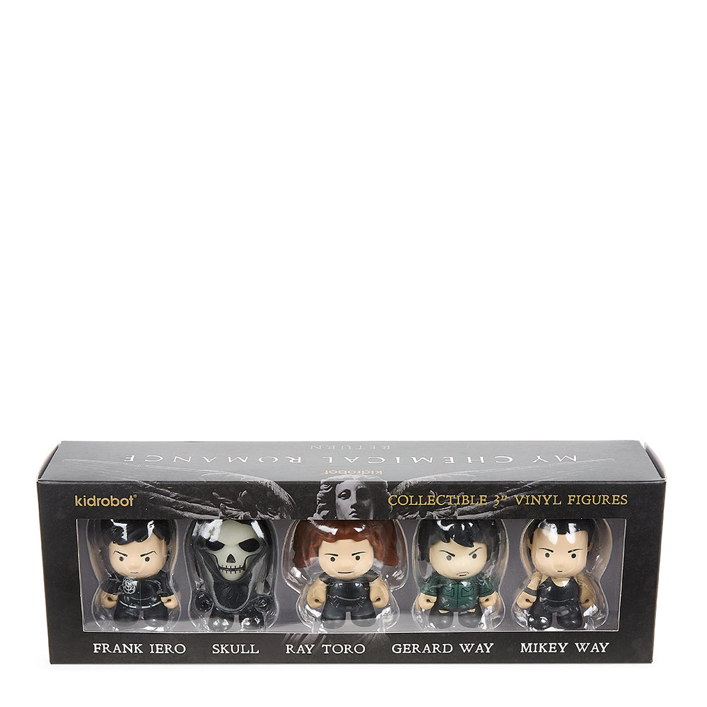 MY CHEMICAL ROMANCE - THE RETURN OF MCR - KIDROBOT LIMITED EDITION 3" MINI FIGURE SET