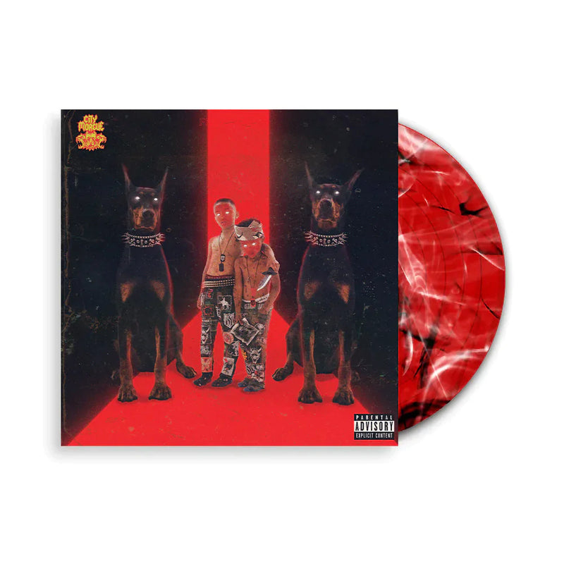 CITY MORGUE ‘VOL. 2 AS GOOD AS DEAD’ LP (Limited Edition, Clear, Red, Black, & White Swirl Vinyl)