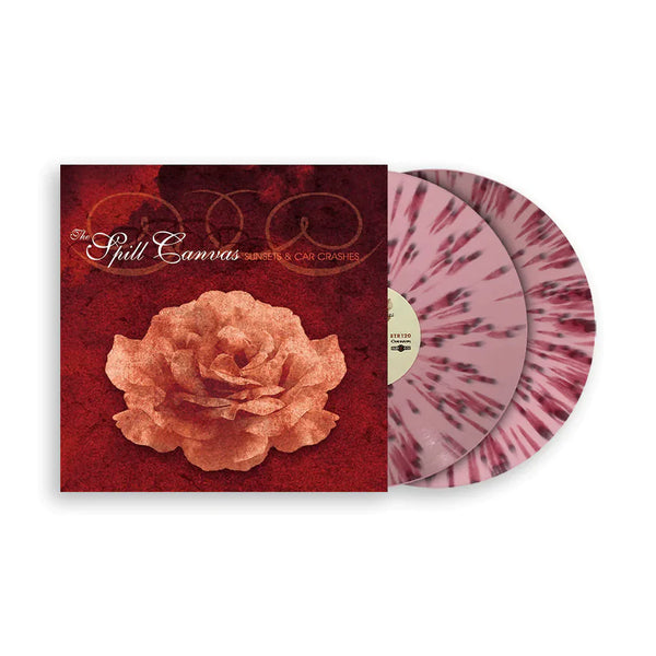 THE SPILL CANVAS ‘SUNSETS & CAR CRASHES’ 2LP (Limited Edition – Only 200 made, Pink w/ Red Splatter Vinyl)