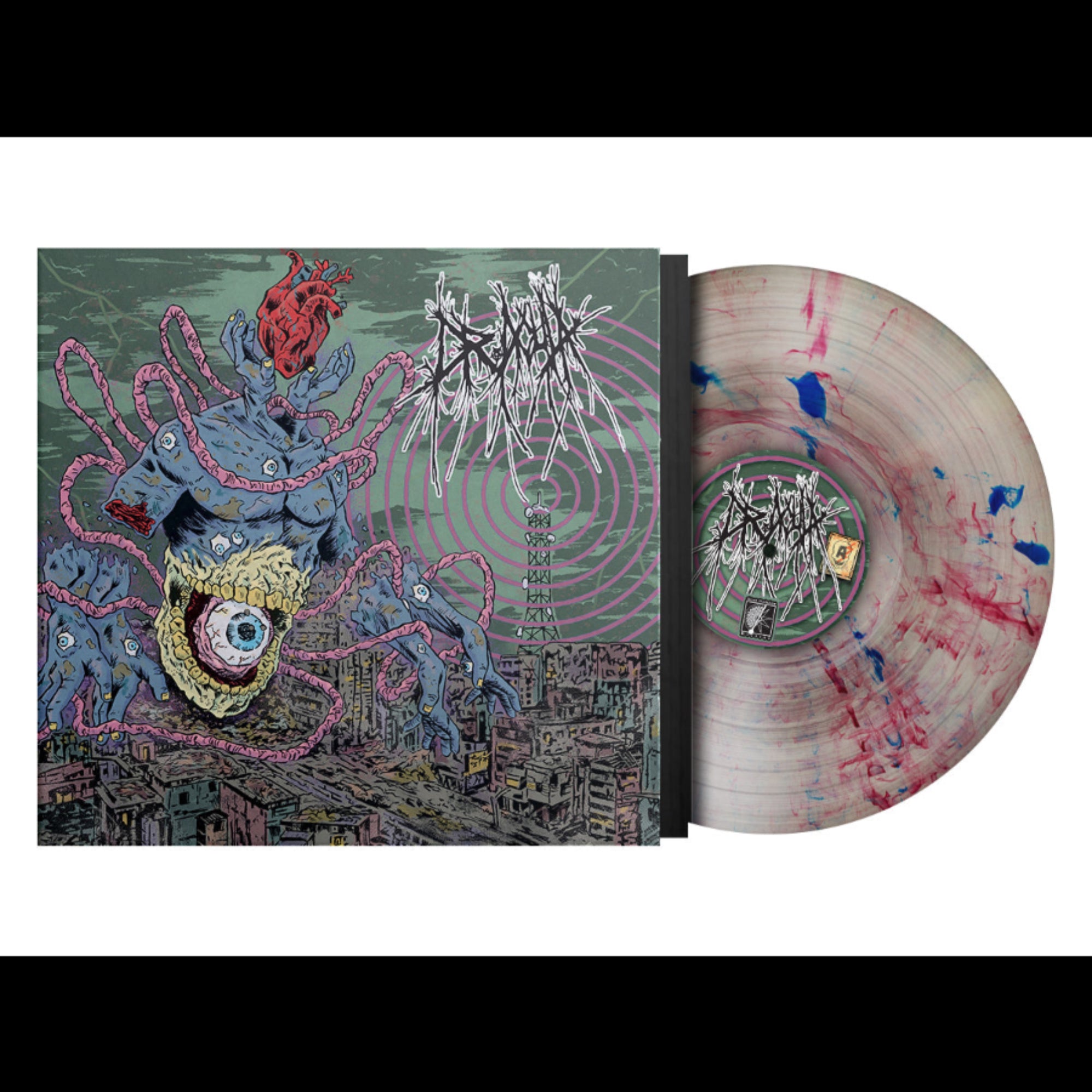DR. ACULA ‘S/T’ LP (Limited Edition – Only 100 Made, Blue & Red Swirl on Natural PVC Vinyl)