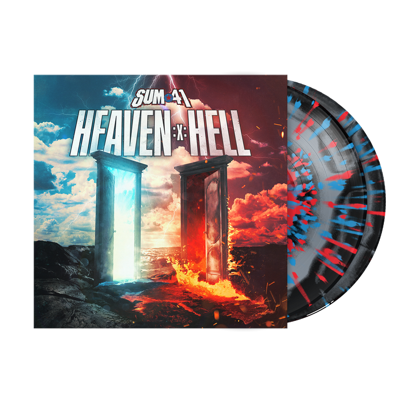 SUM 41 ‘HEAVEN :X: HELL’ 2LP (Limited Edition – Only 500 made, Black/Gray Smush w/ Red & Blue Splatter Vinyl)