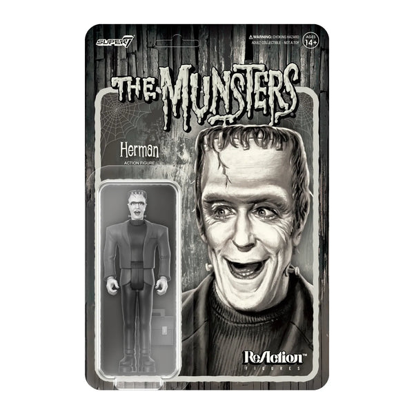 THE MUNSTERS REACTION WAVE 2 - HERMAN MUNSTER (Grayscale)