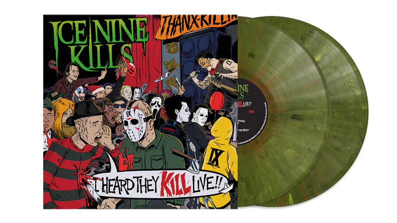 ICE NINE KILLS ‘I HEARD THEY KILL LIVE’ LIMITED-EDITION 2LP GREEN MARBLE VINYL— ONLY 350 MADE