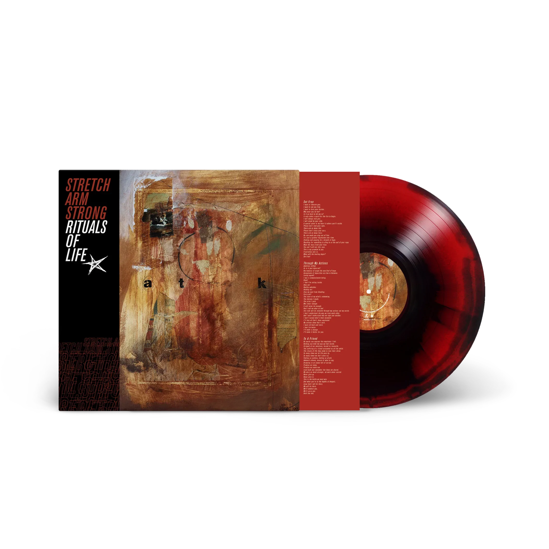 STRETCH ARM STRONG ‘RITUALS OF LIFE’ LP (Limited Edition – Only 200 made, Blood/Black Swirl  Vinyl)