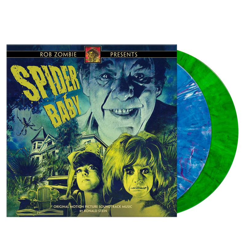 ROB ZOMBIE PRESENTS 'SPIDER BABY' ORIGINAL SOUNDTRACK 2LP (Blue & Green Marbled Vinyl)