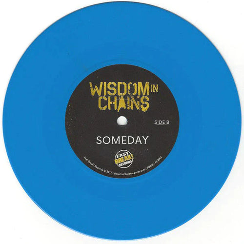MADBALL/WISDOM IN CHAINS 'THE FAMILY BIZ' 7" SINGLE (Blue Vinyl)