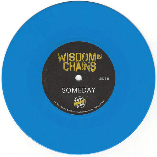 MADBALL/WISDOM IN CHAINS 'THE FAMILY BIZ' 7" SINGLE (Blue Vinyl)