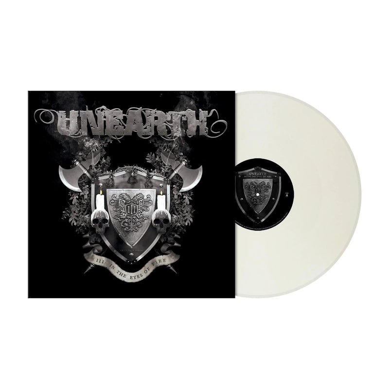 UNEARTH 'III:IN THE EYES OF FIRE' LP (Clear White Smoke Marbled Vinyl)