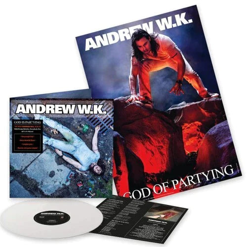 ANDREW WK ‘GOD IS PARTYING’ LP (White Vinyl)
