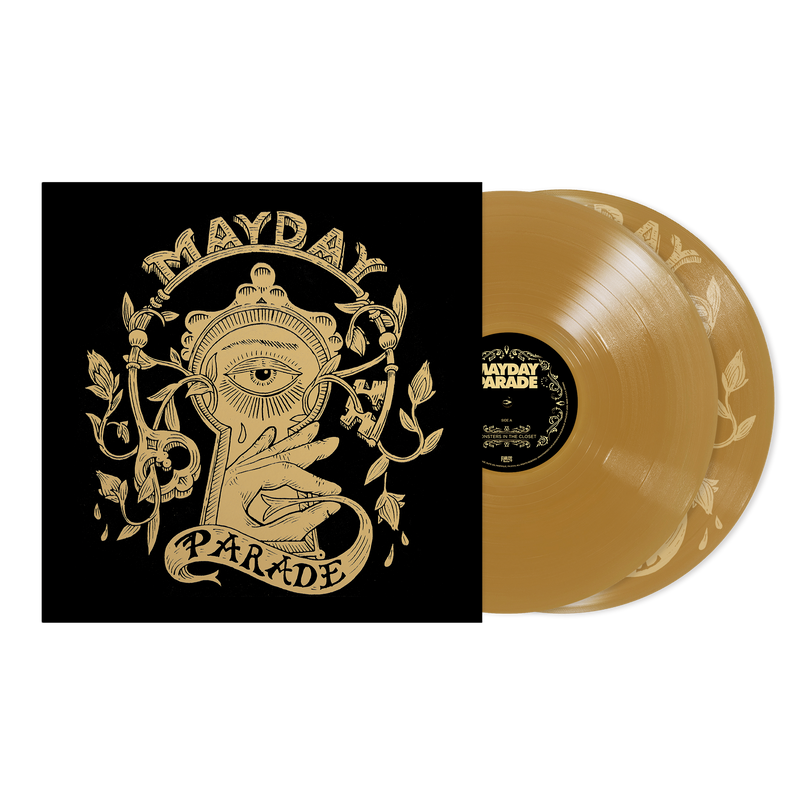MAYDAY PARADE 'MONSTERS IN THE CLOSET' 10TH ANNIVERSARY 2LP (Limited Edition – Only 500 Made, Gold w/ D-Side Etching Vinyl)