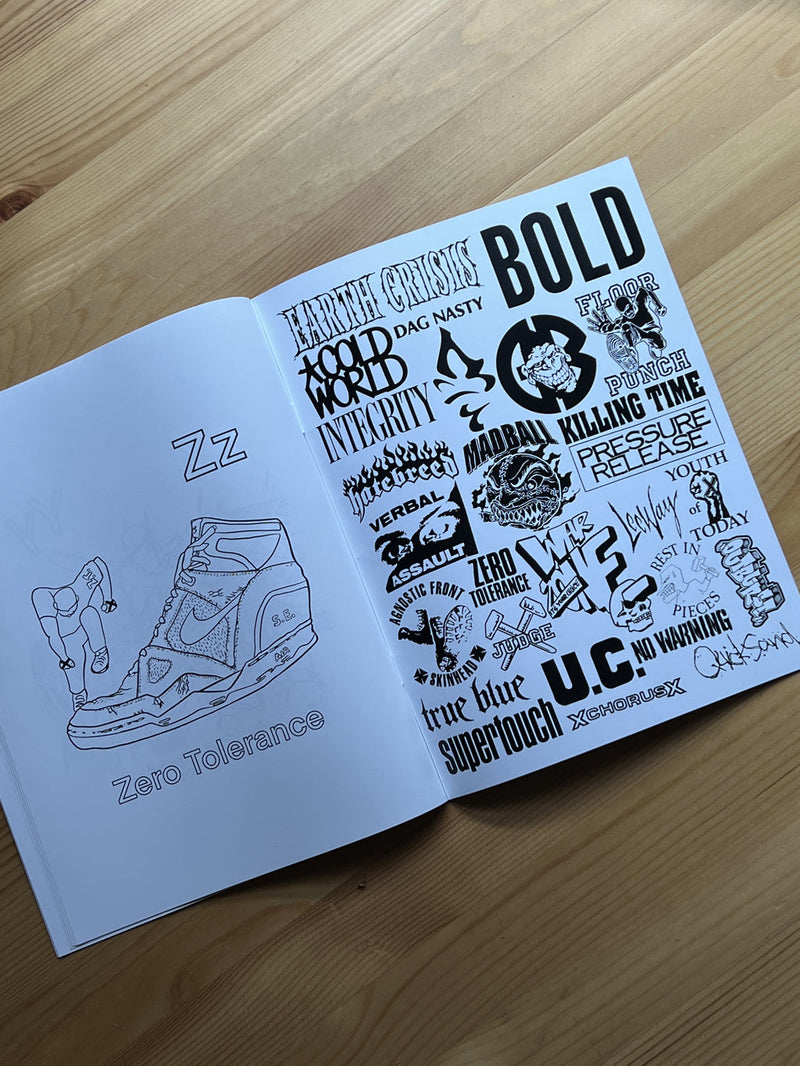 BRITESIDE 'THE COLORS OF HARDCORE A-Z' COLORING BOOK