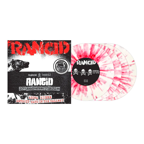 RANCID 'RANCID' (1993) 4x7" SINGLES (White & Red Splatter Vinyl)