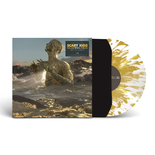 SCARY KIDS SCARING KIDS 'OUT OF LIGHT' LIMITED-EDITION WHITE WITH GOLD SPLATTER LP – ONLY 350 MADE