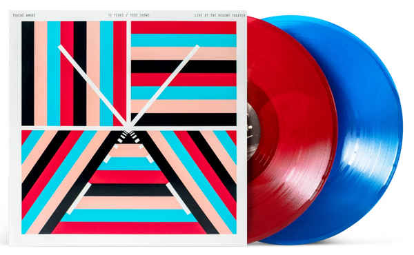 TOUCHE AMORE '10 YEARS / 1000 SHOWS - LIVE AT THE REGENT THEATER' 2LP (Red/Blue Vinyl)